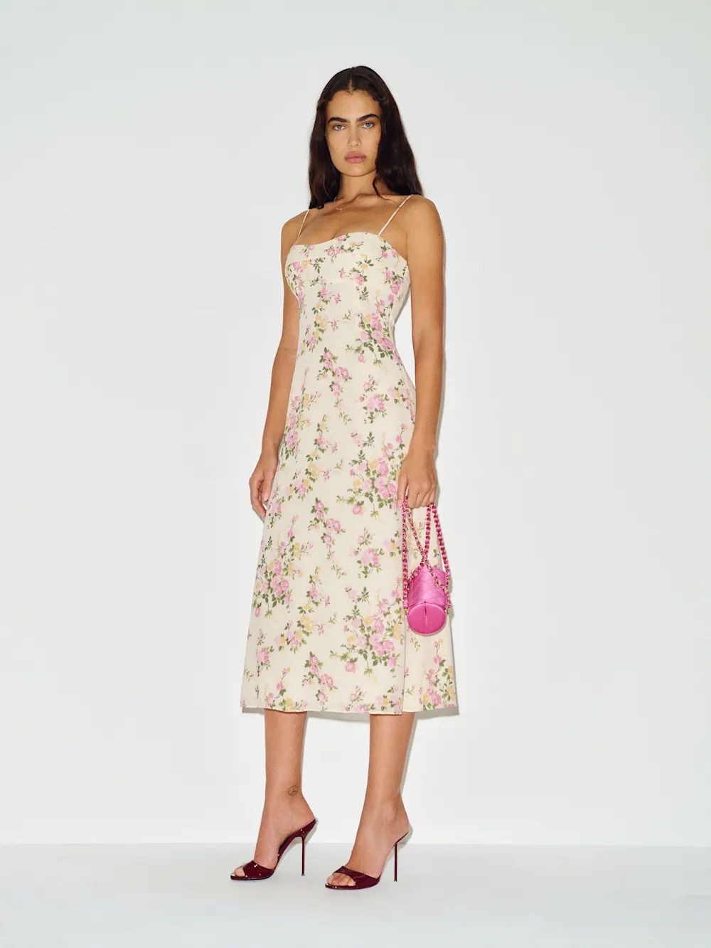 Reformation Milica Dress In Posy, New Without Tags, Never Worn, No Flaws.